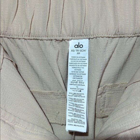 Alo Yoga Wide Leg Dreamscape Women's Trouser Beige Size XS - Picture 8 of 12